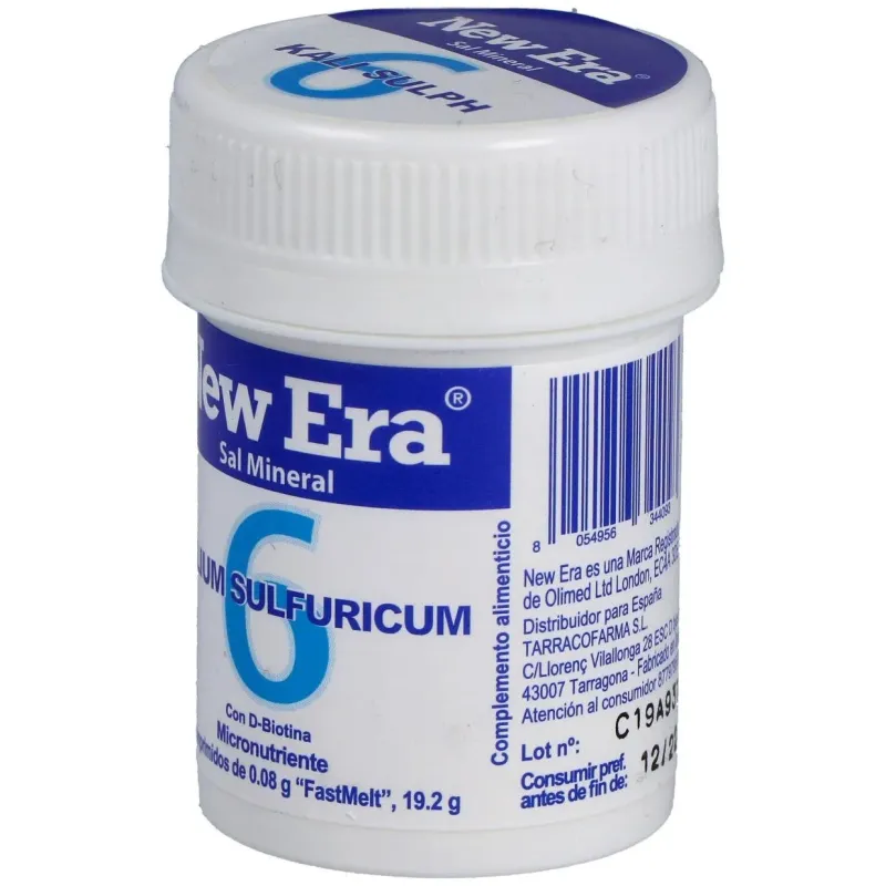 Sal schussler nº6 kalium sulfuricum 240comp. 2 | Farmacia Barata