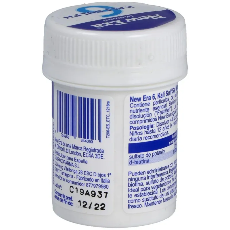Sal schussler nº6 kalium sulfuricum 240comp. 2 | Farmacia Barata