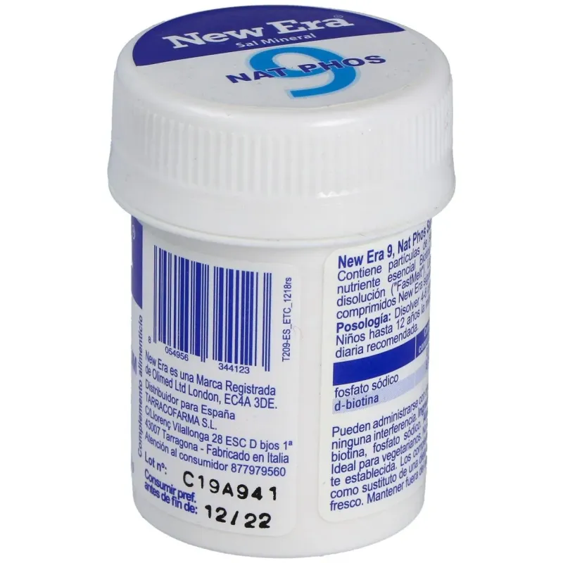 Sal schussler nº9 natrium phosphoricum 240comp. | Farmacia Barata