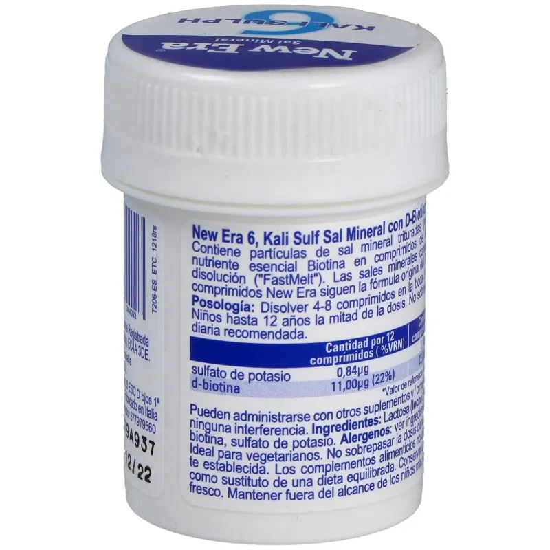 Sal schussler nº6 kalium sulfuricum 240comp. 2 | Farmacia Barata