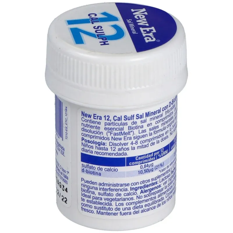 Sal schussler nº12 calcium sulfuricum 240comp. 2 | Farmacia Barata
