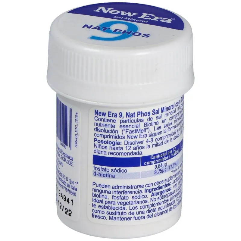 Sal schussler nº9 natrium phosphoricum 240comp. | Farmacia Barata
