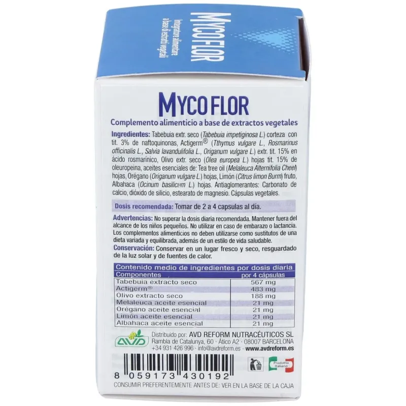 Avd reform mycoflor 60caps | Farmacia Barata