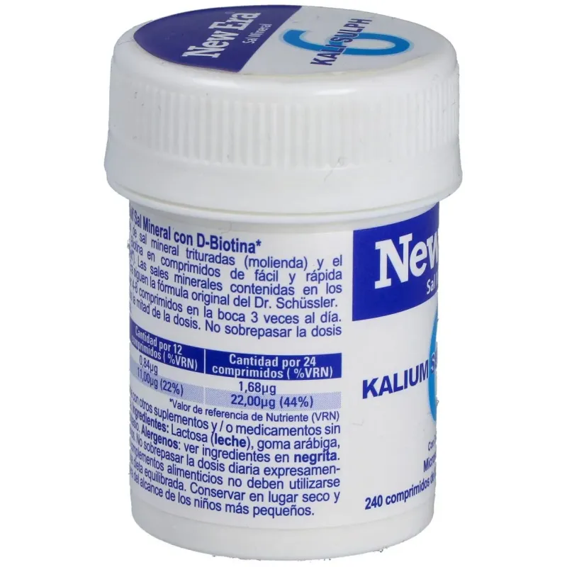 Sal schussler nº6 kalium sulfuricum 240comp. 2 | Farmacia Barata