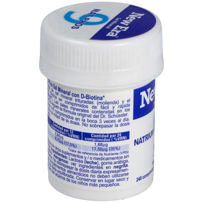Sal schussler nº9 natrium phosphoricum 240comp. | Farmacia Barata