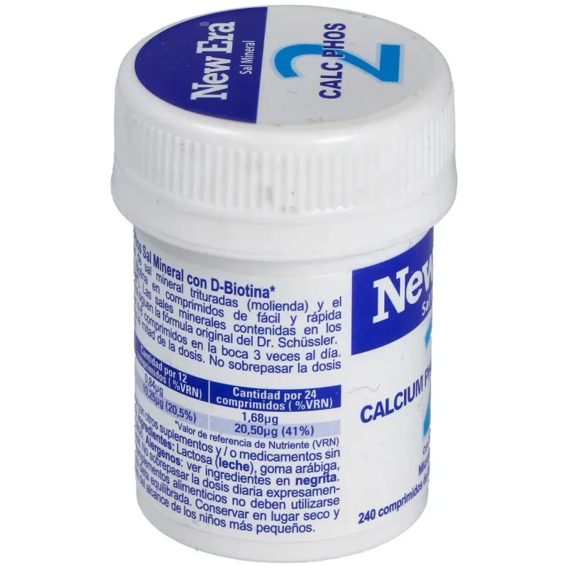 Sal schussler nº2 calcium phosphoricum 240comp. 2 | Farmacia Barata