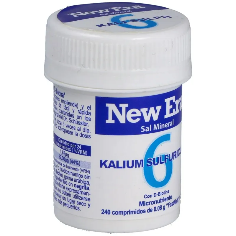 Sal schussler nº6 kalium sulfuricum 240comp. 2 | Farmacia Barata