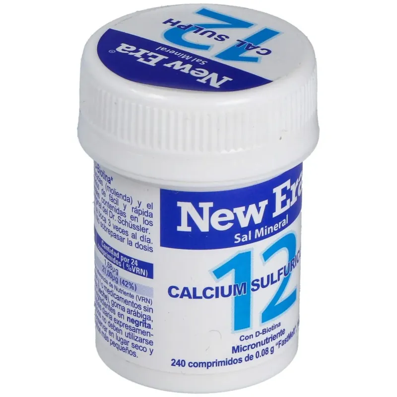 Sal schussler nº12 calcium sulfuricum 240comp. 2 | Farmacia Barata