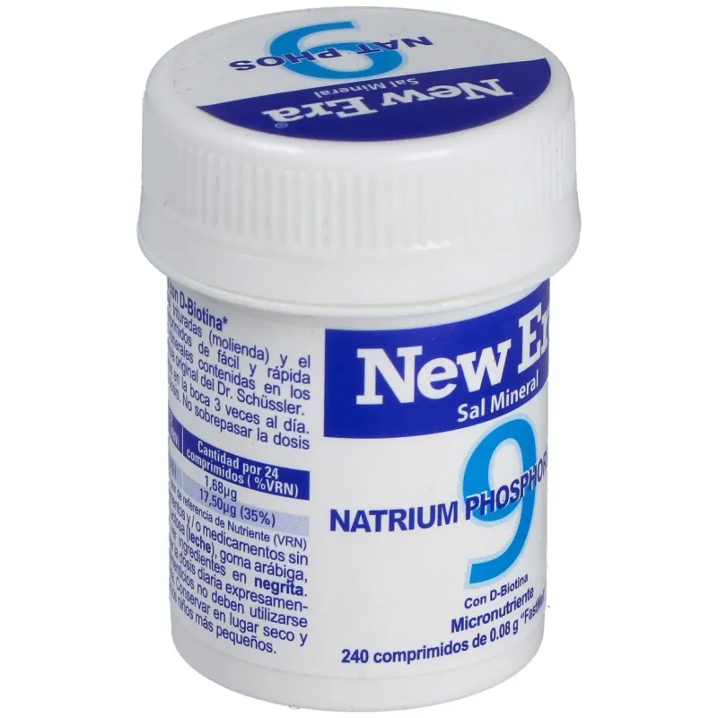 Sal schussler nº9 natrium phosphoricum 240comp. | Farmacia Barata