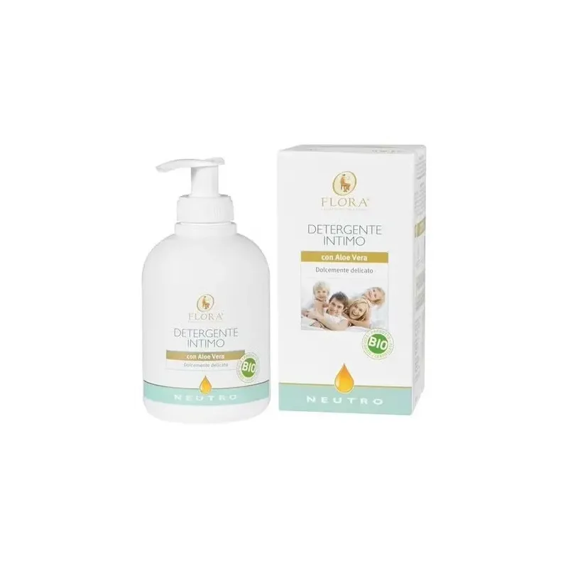 Flora gel intimo neutro con aloe vera 250ml | Farmacia Barata