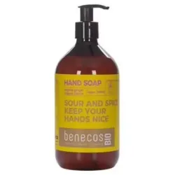 Benecos jabon de manos jengibre y limon bio vegan 500ml
