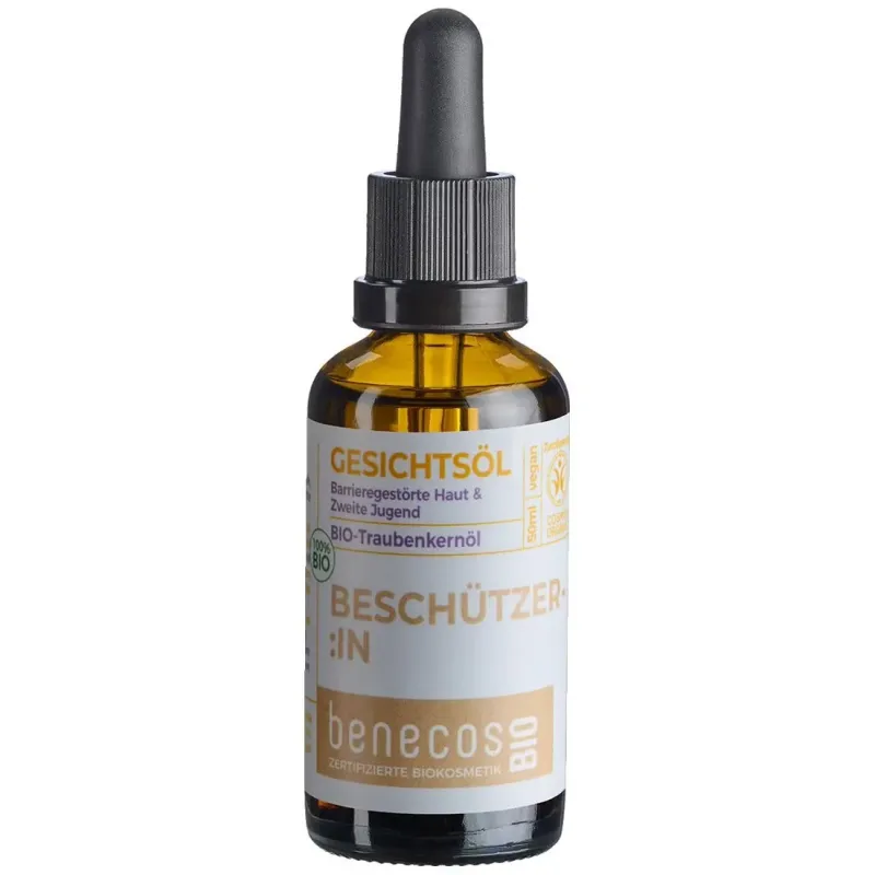 Benecos aceite facial pepita uva bio vegan 50ml | Farmacia Barata