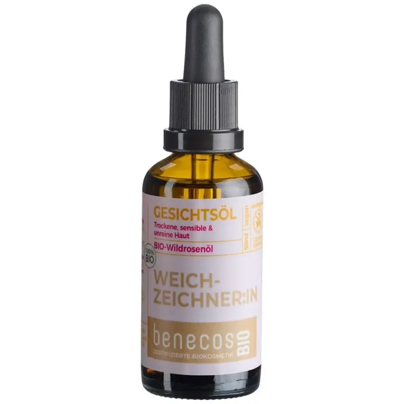 Benecos aceite facial rosa mosqueta bio vegano 50ml | Farmacia Barata