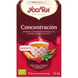 Yogi tea concentración infusión bio 17 sobres