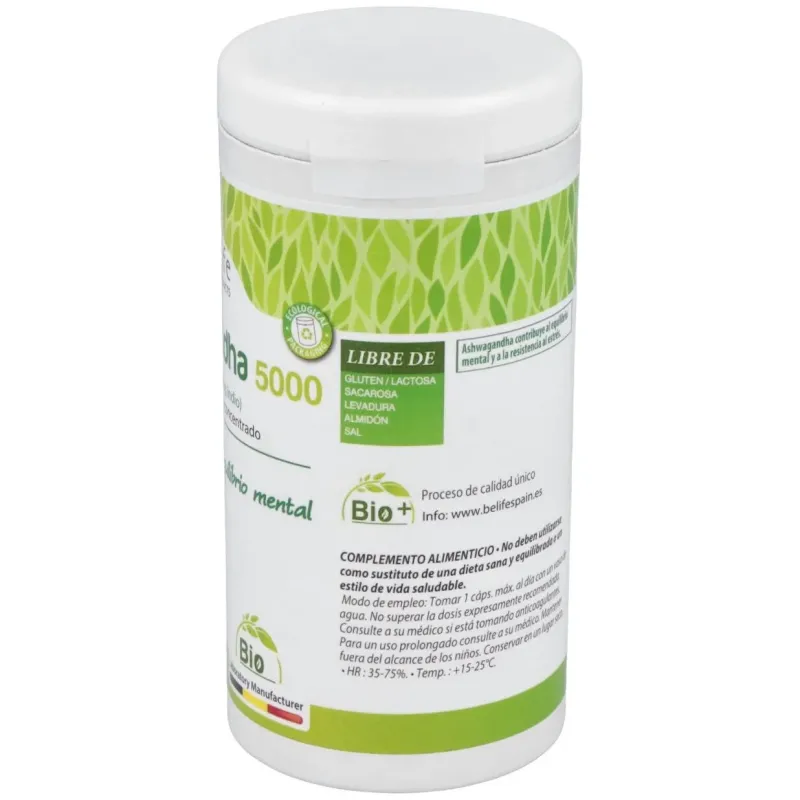 Ashwagandha 5000 90cap. | Farmacia Barata