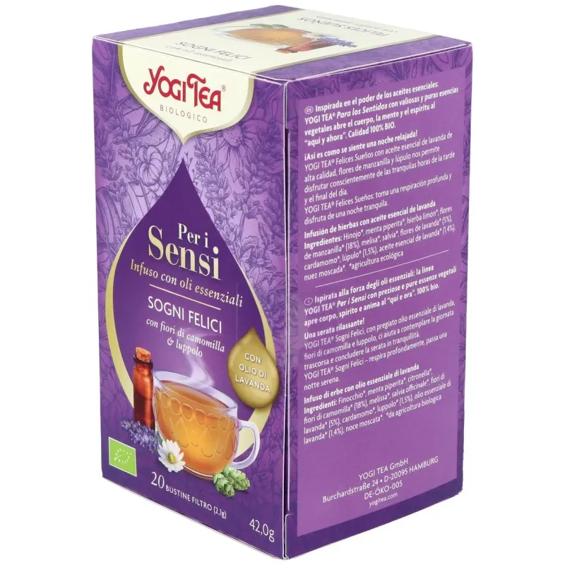 Yogi tea felices sueños para los sentidos 17inf. | Farmacia Barata