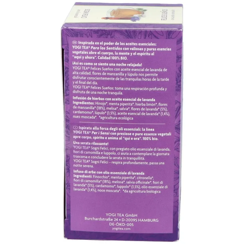 Yogi tea felices sueños para los sentidos 17inf. | Farmacia Barata