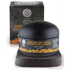 Natura Siberica Jab¢n Negro N¢rdico Detox para la Profunda Limpieza Facial, 120 ml