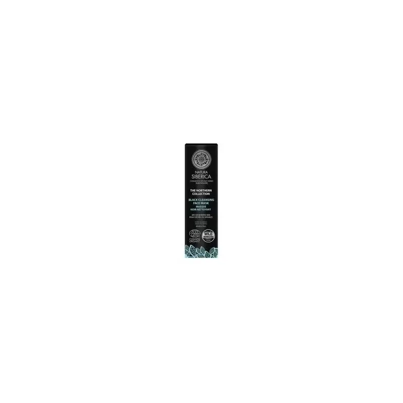 Natura siberica mascarilla facial negra limpiadora, brillo de la piel 80 ml | Farmacia Barata