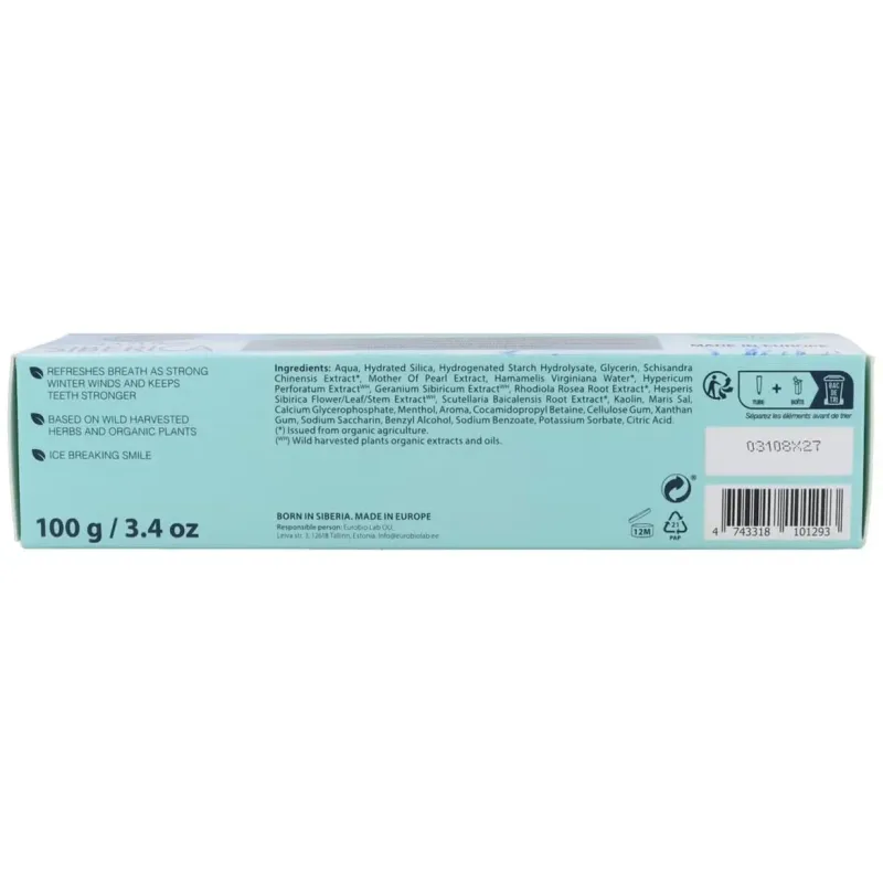 Natura siberica pasta dientes natural siberiana perla siberiana 100g | Farmacia Barata Natura siberica pasta dientes natural siberiana perla siberiana 100g | Farmacia Barata