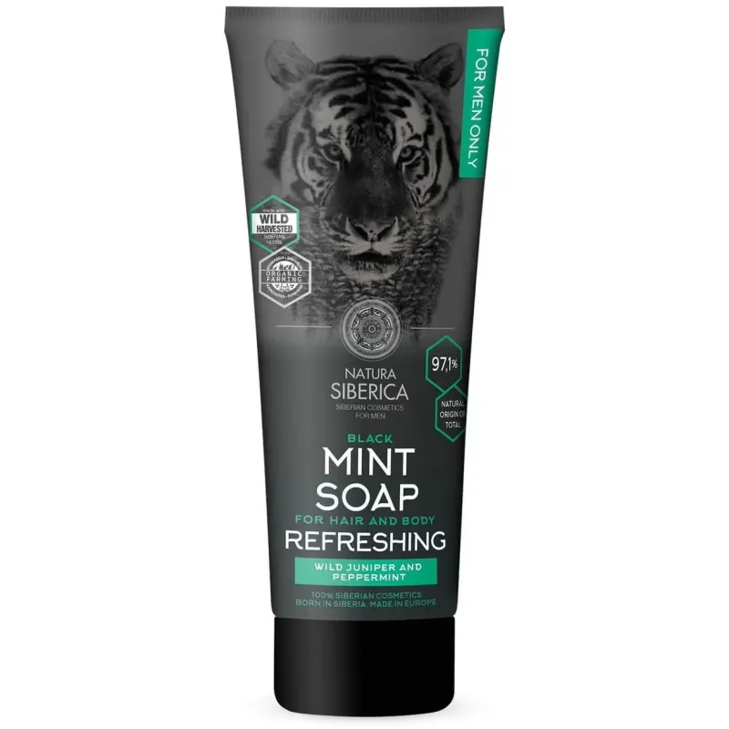 Natura siberica jabón menta cuerpo y cabello 200ml | Farmacia Barata Natura siberica jabón menta cuerpo y cabello 200ml | Farmacia Barata