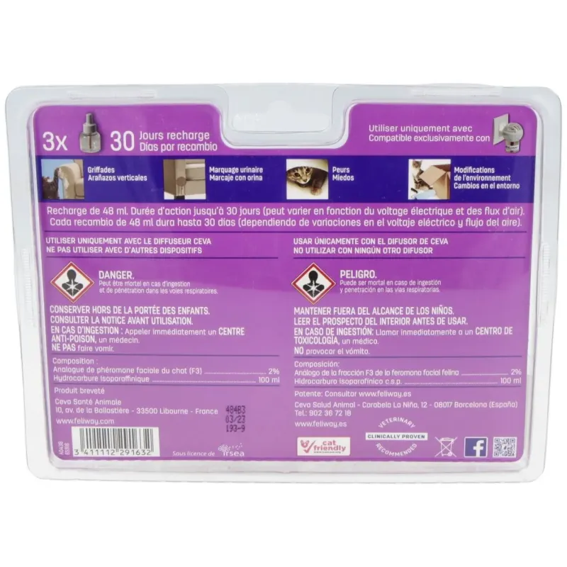 Feliway classic pack recambio 3meses 2 | Farmacia Barata