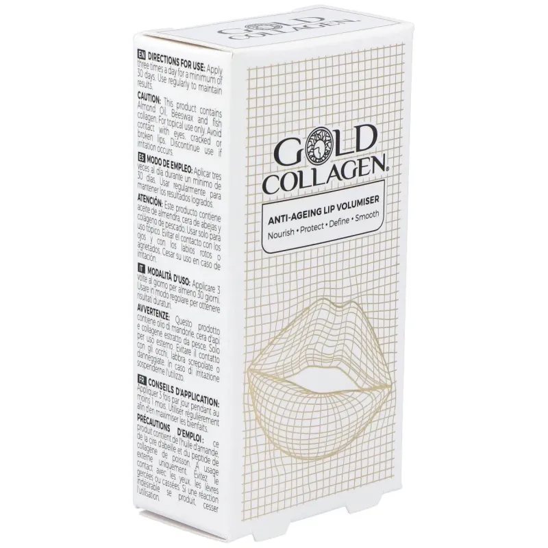 Gold collagen anti-ageing lip volumiser 4gr. 2 | Farmacia Barata Gold collagen anti-ageing lip volumiser 4gr. 2 | Farmacia Barata