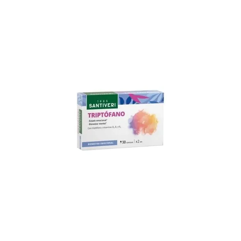 Santiveri triptófano + vitamina b1 b3 y b6 30caps | Farmacia Barata Santiveri triptófano + vitamina b1 b3 y b6 30caps | Farmacia Barata
