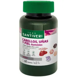Santiveri cabellos uñas piel gummies 60uds