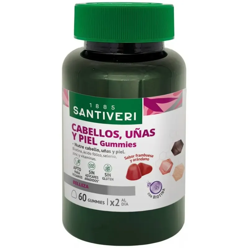 Santiveri cabellos uñas piel gummies 60uds | Farmacia Barata Santiveri cabellos uñas piel gummies 60uds | Farmacia Barata