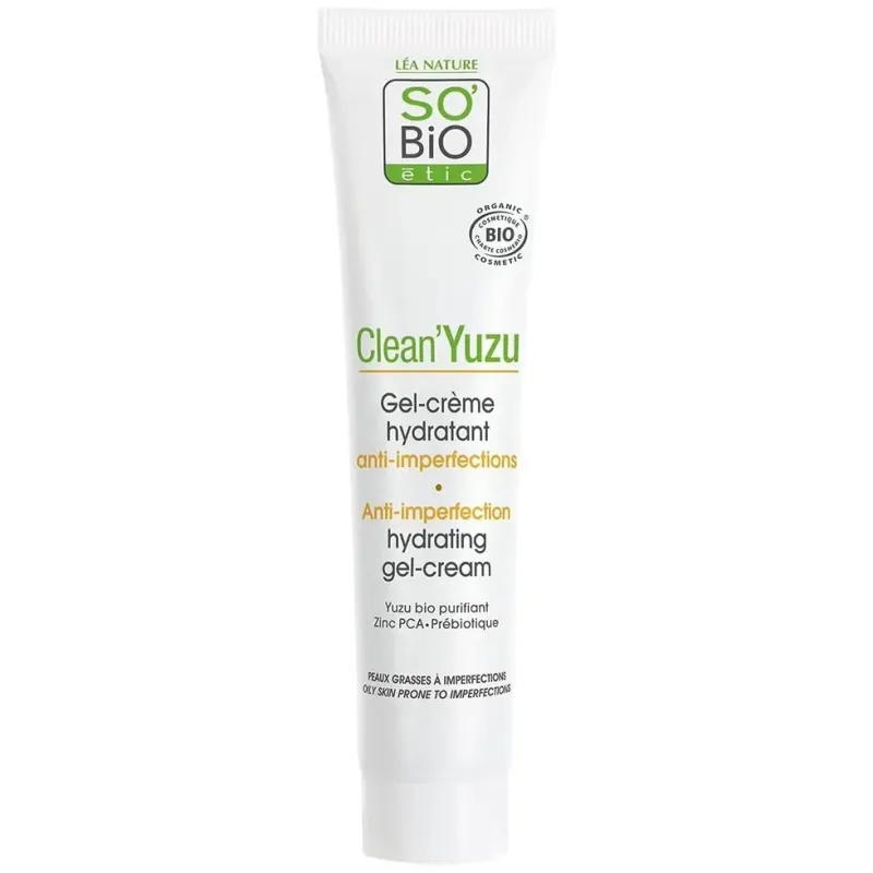 So'bio étic clean yuzu crema gel hidratante anti imperfecci 50ml | Farmacia Barata