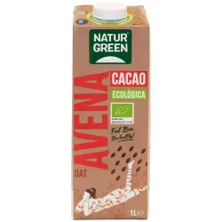 Naturgreen bebida ecológica de avena y cacao con calcio 1l