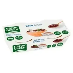 Naturgreen postre ecológico de coco y cacao 2x125g