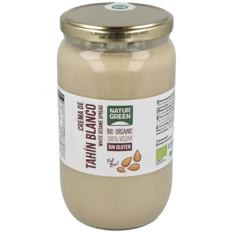Naturgreen tahín ecológico de sésamo 800 g | Farmacia Barata Naturgreen tahín ecológico de sésamo 800 g | Farmacia Barata