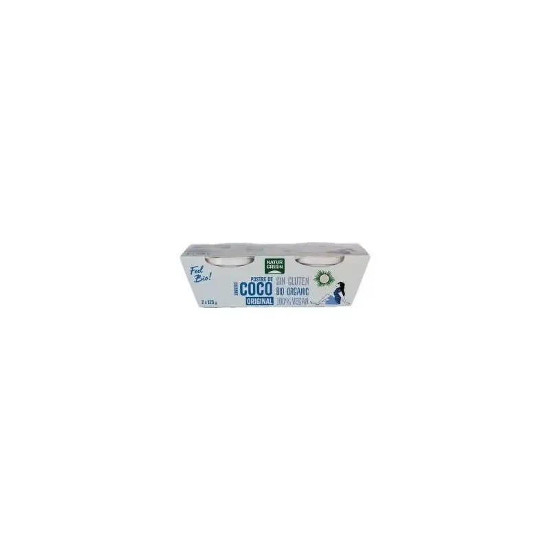 Naturgreen postre ecológico de coco original 2x125g | Farmacia Barata Naturgreen postre ecológico de coco original 2x125g | Farmacia Barata