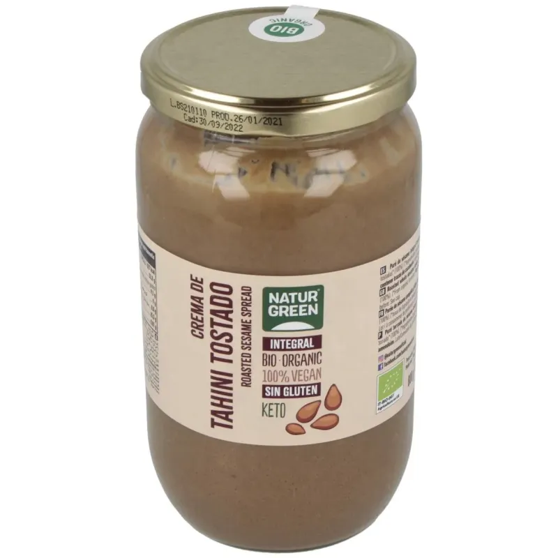 Naturgreen tahín ecológico de sésamo tostado 800 g | Farmacia Barata