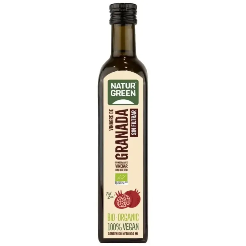 Naturgreen vinagre de granada sin filtrar bio 500ml | Farmacia Barata