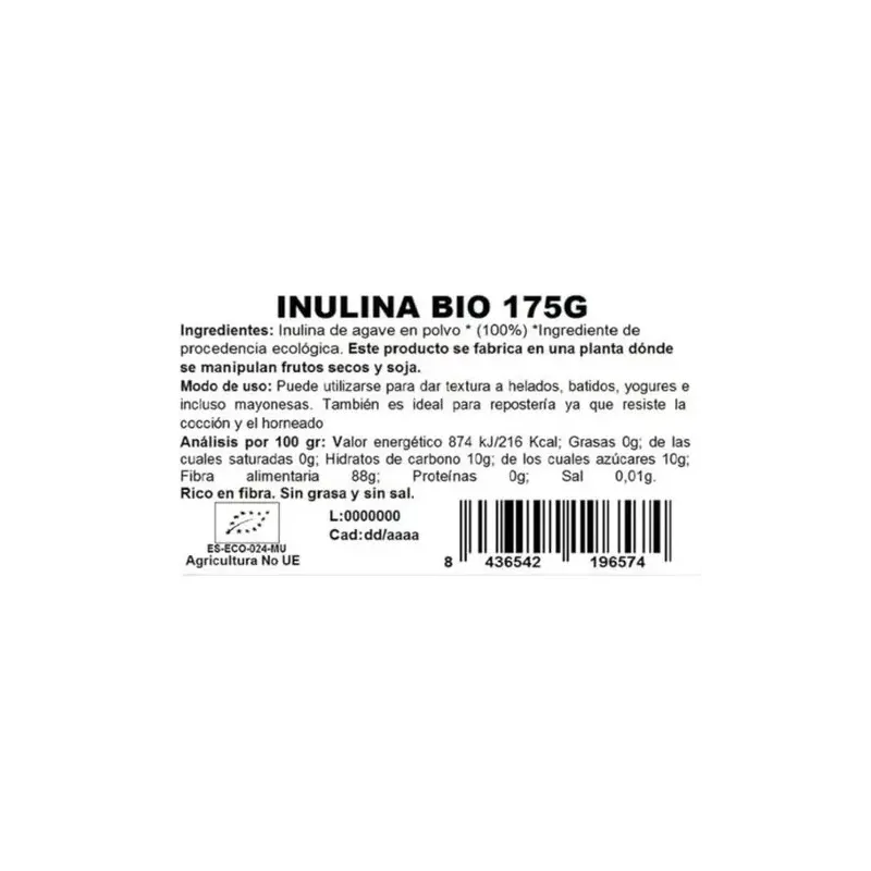 Experience inulina fibra soluble 175gr. bio sg | Farmacia Barata