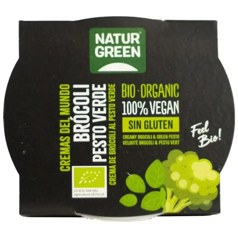 Naturgreen crema ecológica de brócoli al pesto verde 310 g | Farmacia Barata Naturgreen crema ecológica de brócoli al pesto verde 310 g | Farmacia Barata