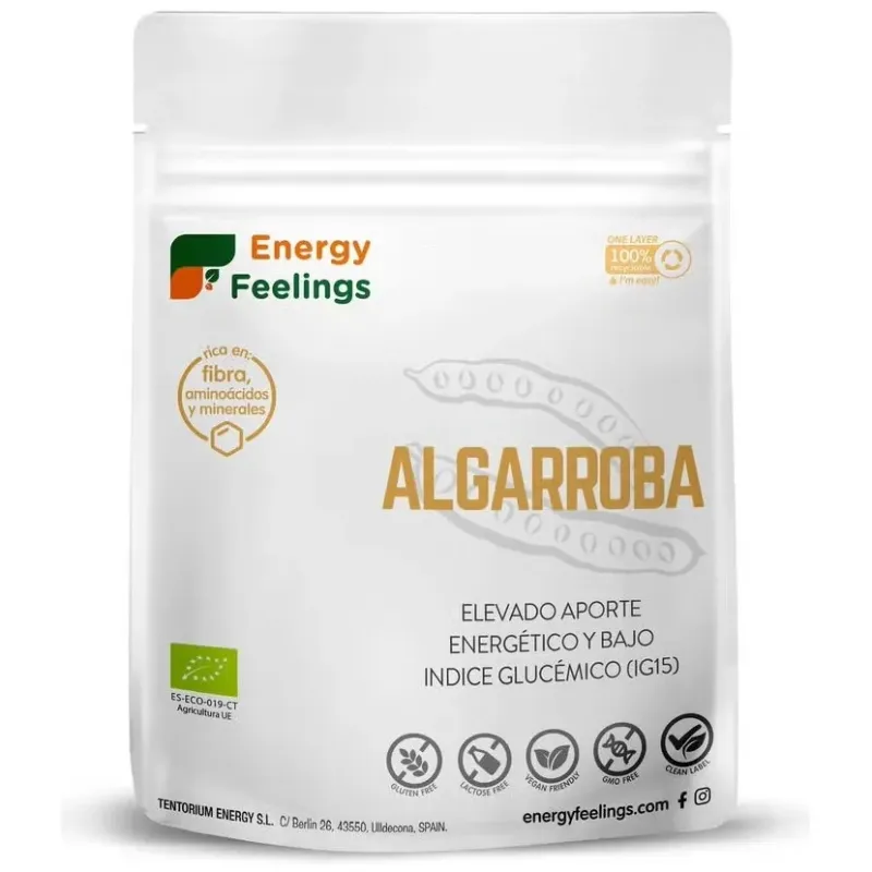 Energy feelings algarroba eco vegan sin gluten 200g | Farmacia Barata Energy feelings algarroba eco vegan sin gluten 200g | Farmacia Barata