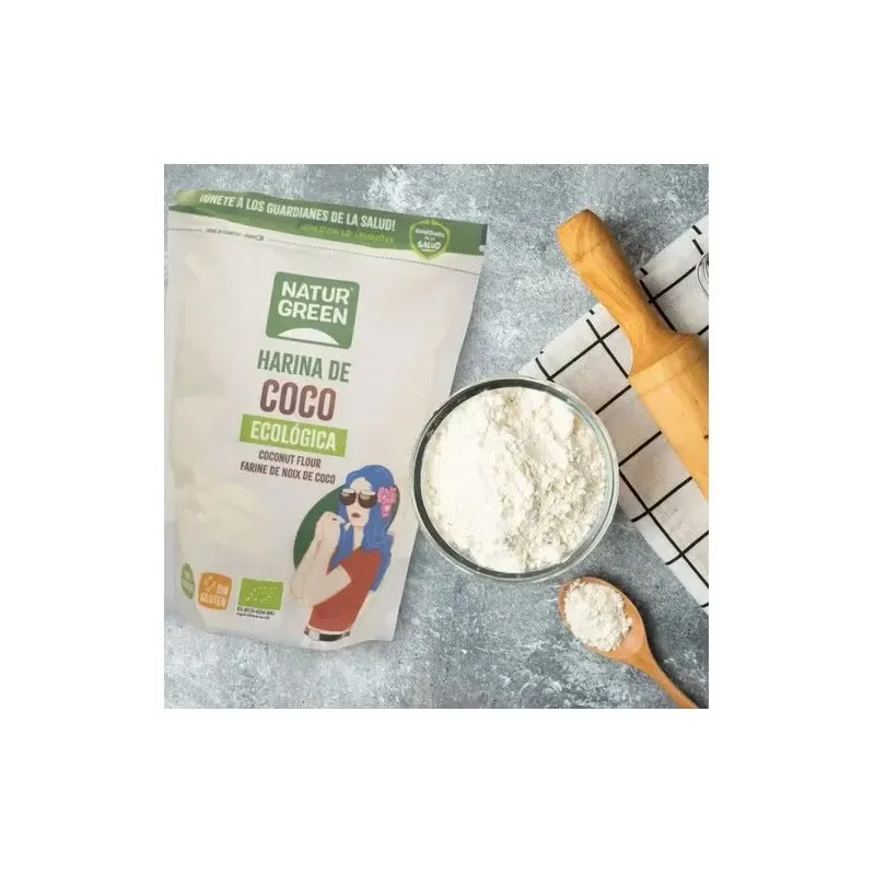Naturgreen harina de coco ecológica 500g | Farmacia Barata