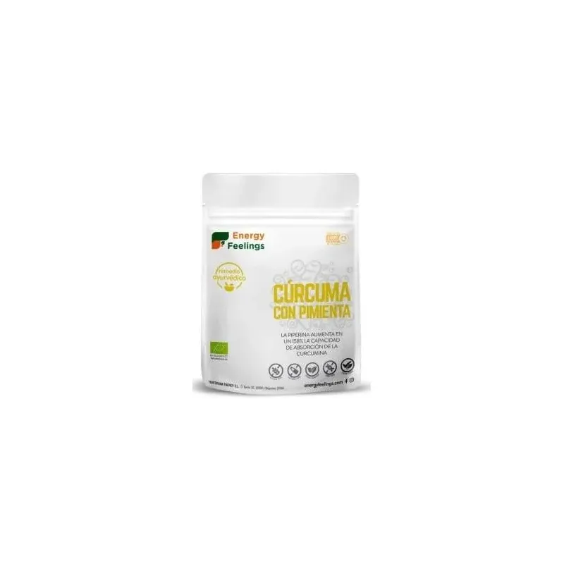 Energy feelings curcuma con pimienta polvo eco vegan sin gluten200g | Farmacia Barata