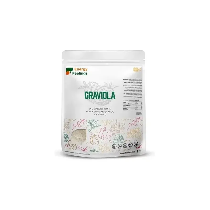 Energy feelings graviola polvo vegan sin gluten 1kg | Farmacia Barata