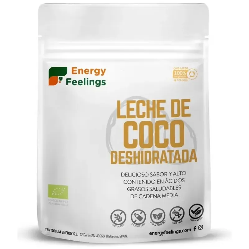 Energy feelings leche de coco deshidratada en polvo bio 200g | Farmacia Barata