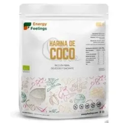 Energy feelings harina de coco eco vegan sin gluten 1kg | Farmacia Barata