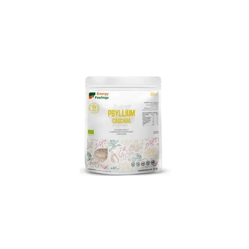 Energy feelings psyllium husks cáscara entera eco 500g | Farmacia Barata
