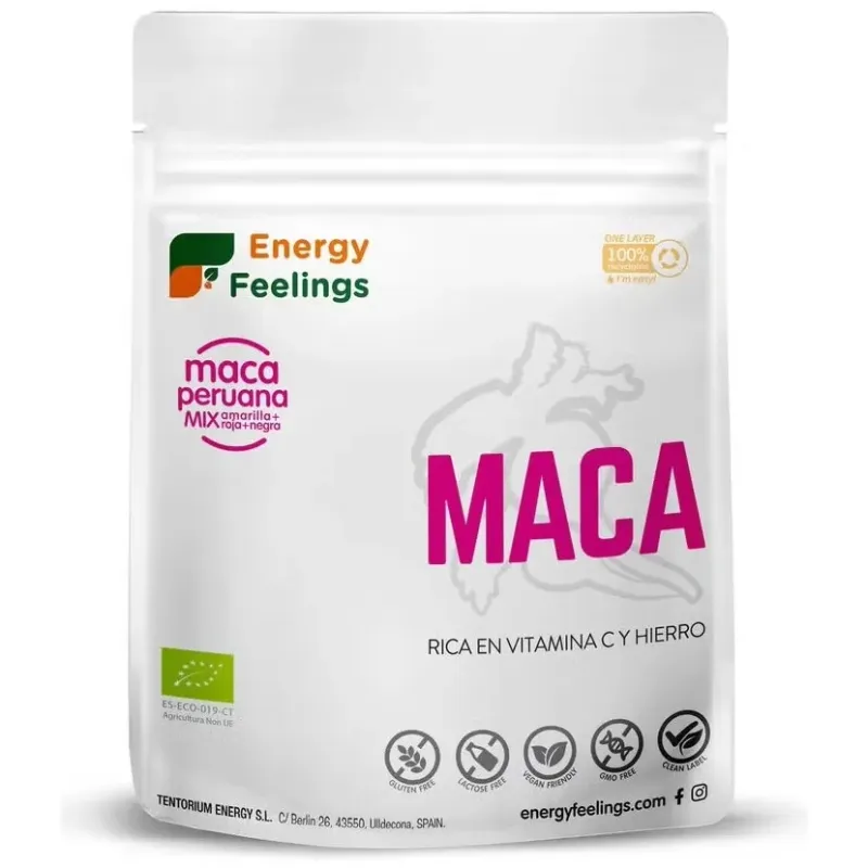 Energy feelings maca polvo eco vegan sin gluten 200g | Farmacia Barata Energy feelings maca polvo eco vegan sin gluten 200g | Farmacia Barata
