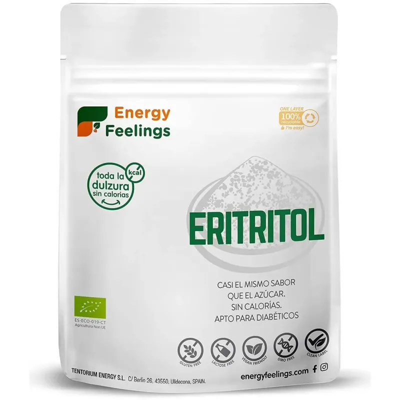 Energy feelings eritritol polvo eco vegan sin gluten 200g | Farmacia Barata