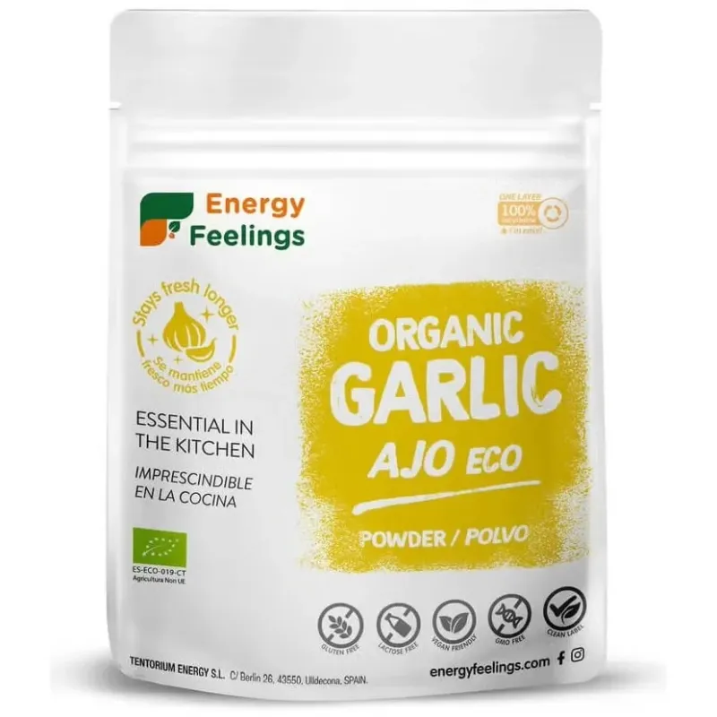 Energy feelings ajo polvo eco vegan sin gluten 200g | Farmacia Barata