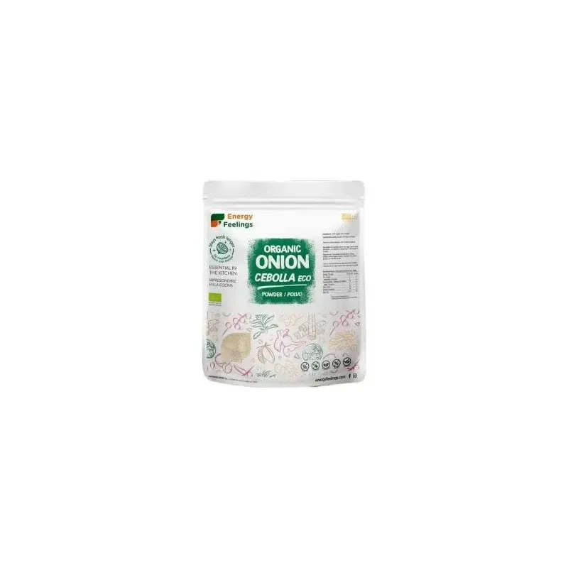 Energy feelings cebolla polvo eco vegan sin gluten 200g | Farmacia Barata Energy feelings cebolla polvo eco vegan sin gluten 200g | Farmacia Barata